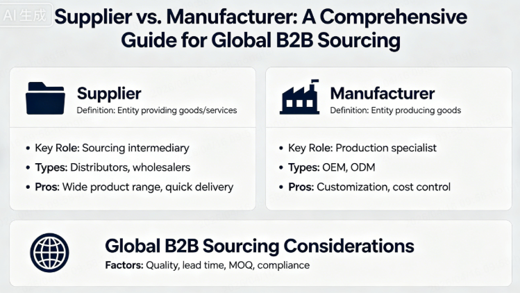 Supplier vs. Manufacturer: A Comprehensive Guide for Global B2B ...